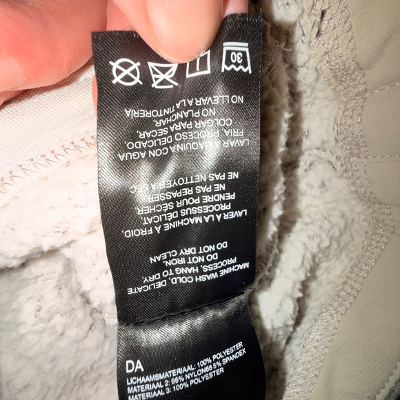 KUHL Sherpa Fleece Jacket Womens Medium Tan Cream Excellent Full Zip Colorblock - Picture 7 of 10